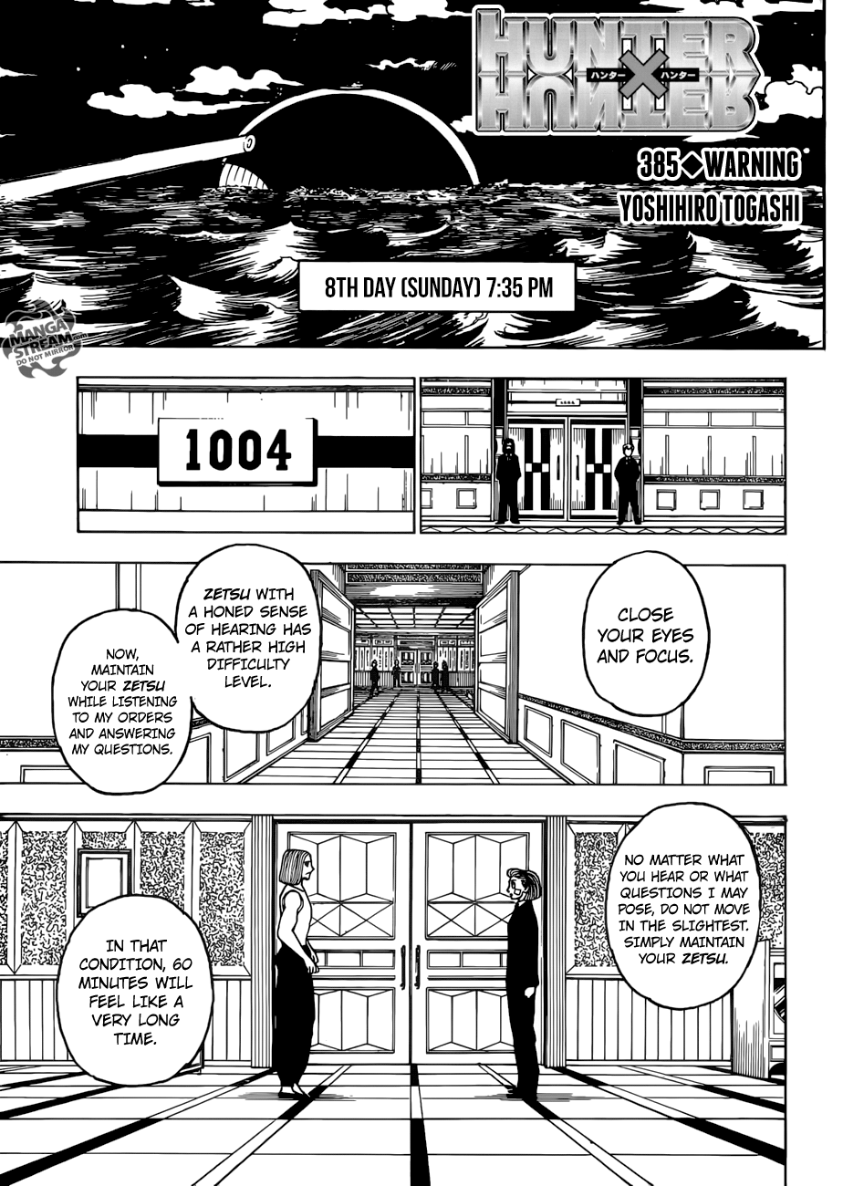 Hunter x Hunter Chapter 385 1